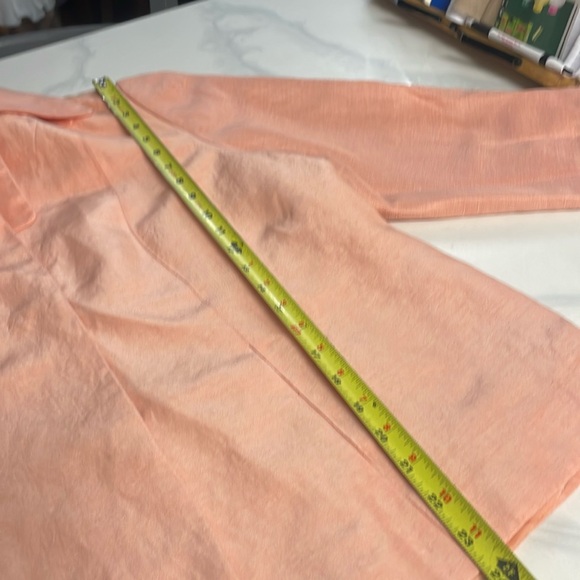 Linda Allard Ellen Tracy Women color Guava 1 Piece Blazer Jacket VTG 80s Elegant - Picture 7 of 12